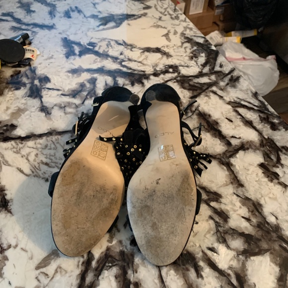 Also black suede double fring strap heels. Worn 3x 125 retail - Picture 8 of 9